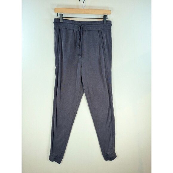 Free People Womens Pants Navy Blue Back Into It Sweatpants Tapered Jogger Medium - Picture 1 of 10